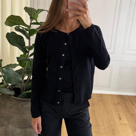 Rosemunde RWLaica Raglan Cardigan, Sort